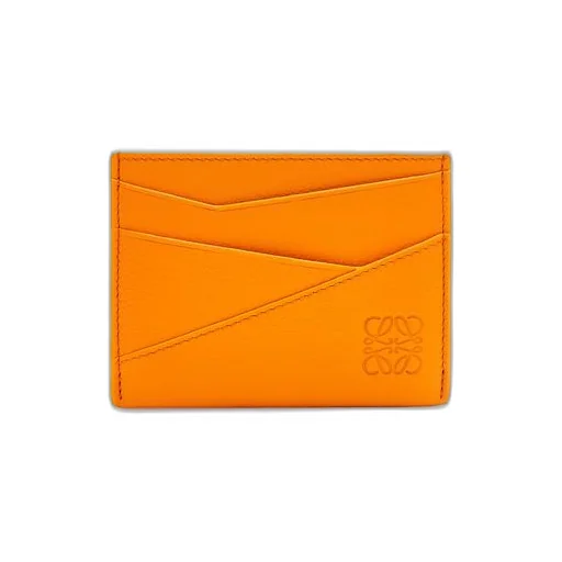 Puzzle plain cardholder in classic calfskin