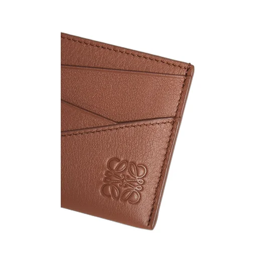 Puzzle plain cardholder in classic calfskin