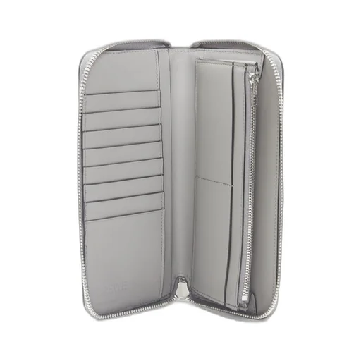 Puzzle zipped open wallet in classic calfskin