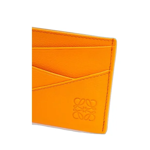 Puzzle plain cardholder in classic calfskin