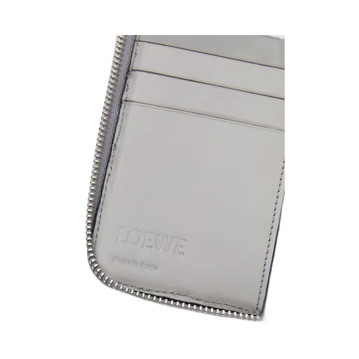 Puzzle zipped open wallet in classic calfskin