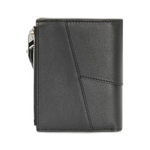Puzzle slim compact wallet in classic calfskin