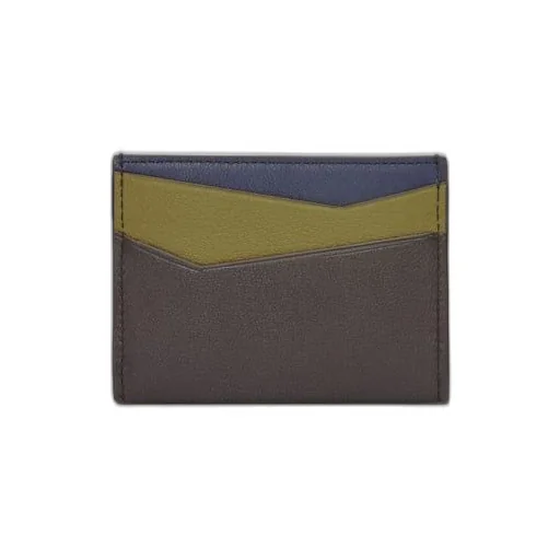 Puzzle plain cardholder in classic calfskin