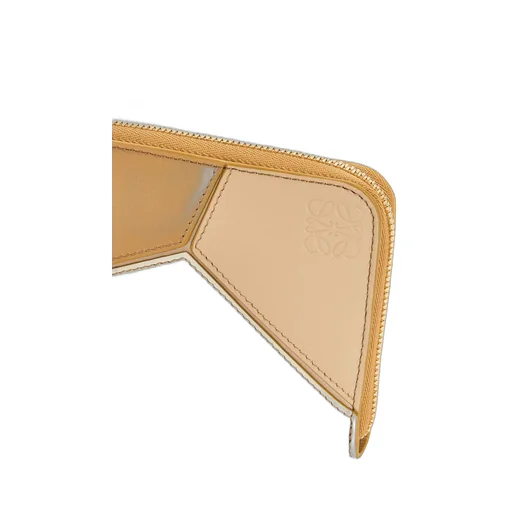 Puzzle zip around wallet in classic calfskin