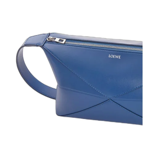 Puzzle Fold wash bag in shiny calfskin