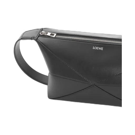Puzzle Fold wash bag in shiny calfskin