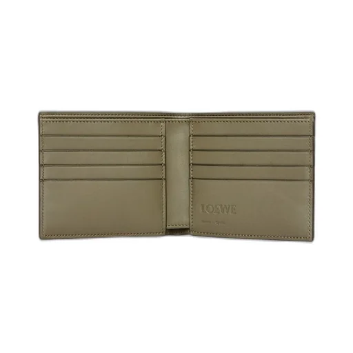 Bifold wallet in satin calfskin