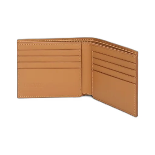Bifold wallet in satin calfskin