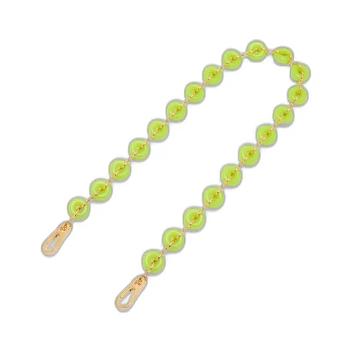 Donut chain strap in acetate