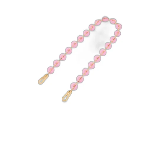 Donut chain strap in acetate