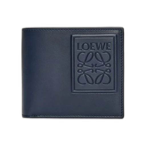 Bifold wallet in satin calfskin