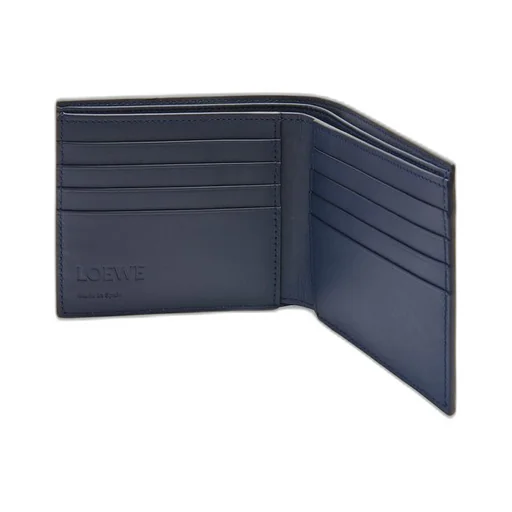 Bifold wallet in satin calfskin