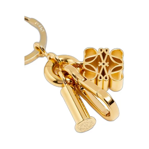 Anagram keyring in brass
