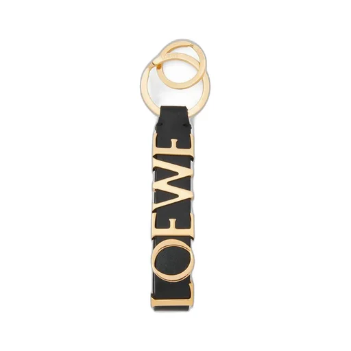 LOEWE Bold keyring in classic calfskin and brass