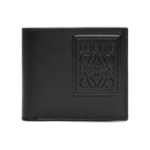 Bifold coin wallet in silk calfskin