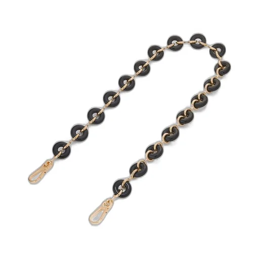 Donut chain strap in acetate