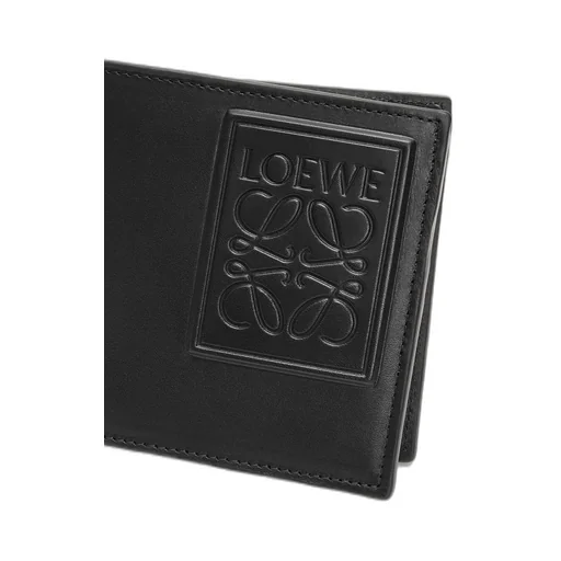 Bifold coin wallet in silk calfskin