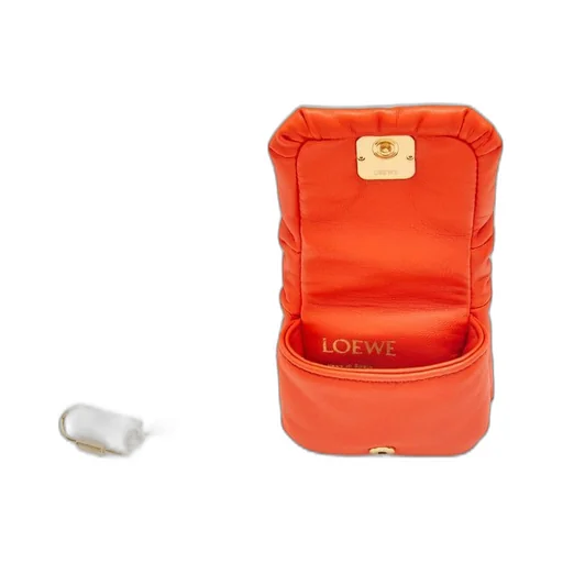 Puffer Goya case in shiny nappa calfskin