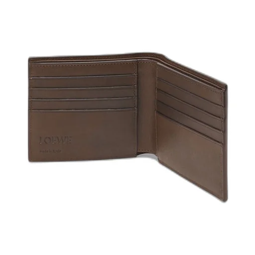 Bifold wallet in vegetable-tanned calfskin