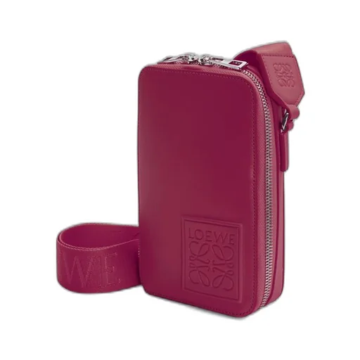 Vertical Crossbody Pocket in satin calfskin