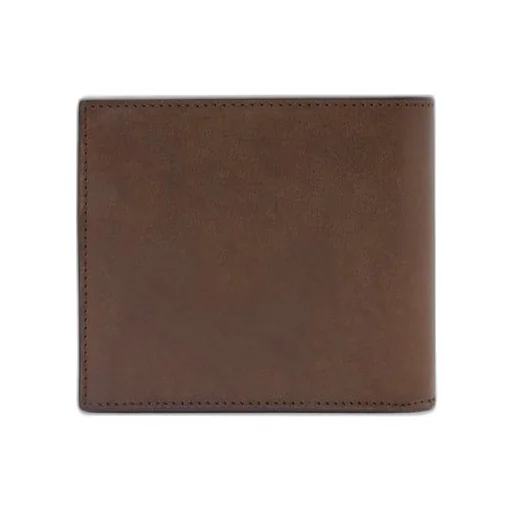 Bifold wallet in vegetable-tanned calfskin