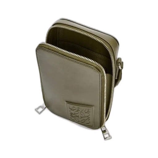 Vertical Crossbody Pocket in satin calfskin