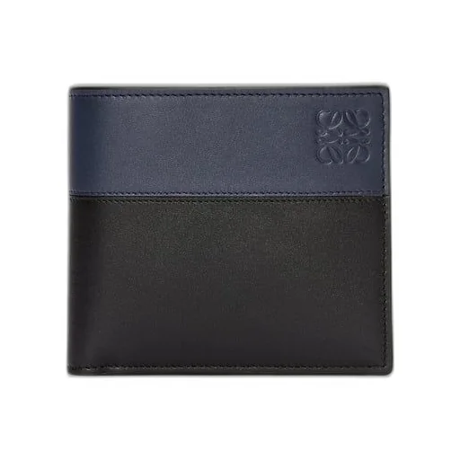 Bifold coin wallet in shiny calfskin