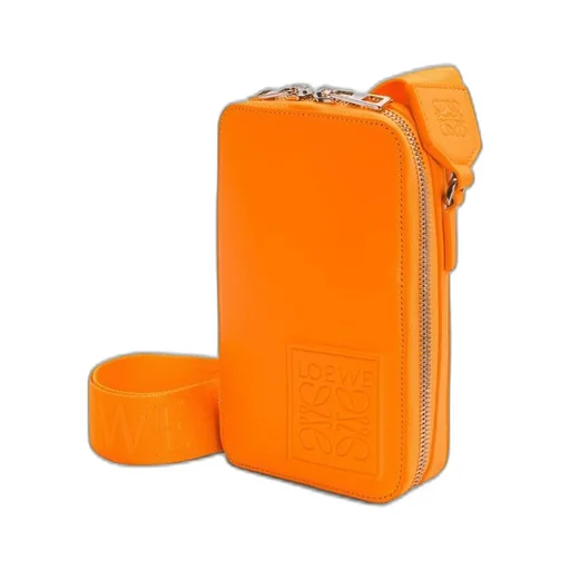 Vertical Crossbody Pocket in satin calfskin