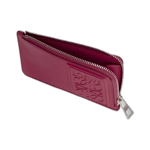 Coin cardholder in satin calfskin