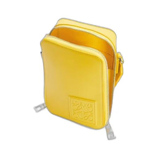Vertical Crossbody Pocket in satin calfskin