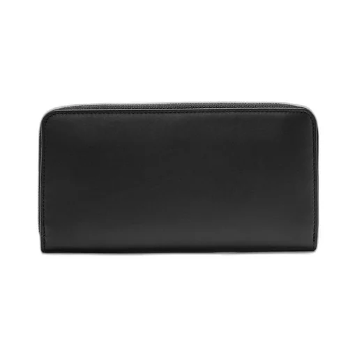 Zip around wallet in satin calfskin