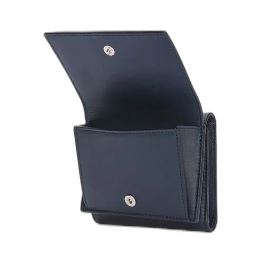 Trifold wallet in satin calfskin