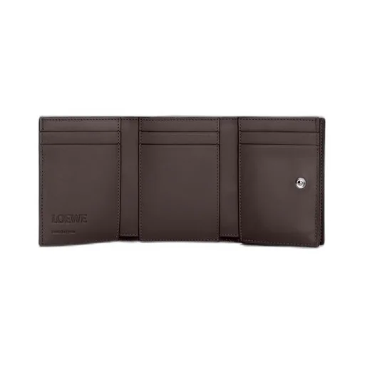 Trifold wallet in satin calfskin
