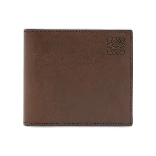 Bifold coin wallet in vegetable-tanned calfskin