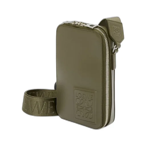 Vertical Crossbody Pocket in satin calfskin