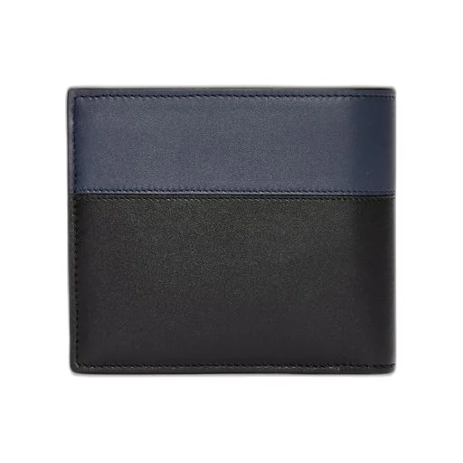 Bifold coin wallet in shiny calfskin