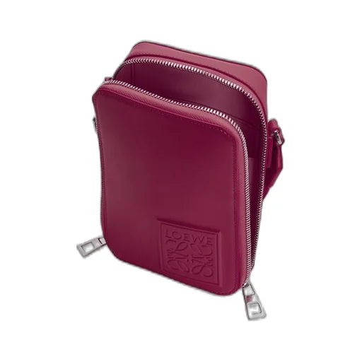 Vertical Crossbody Pocket in satin calfskin