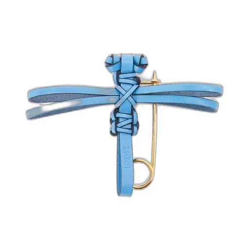Dragonfly pin charm in calfskin