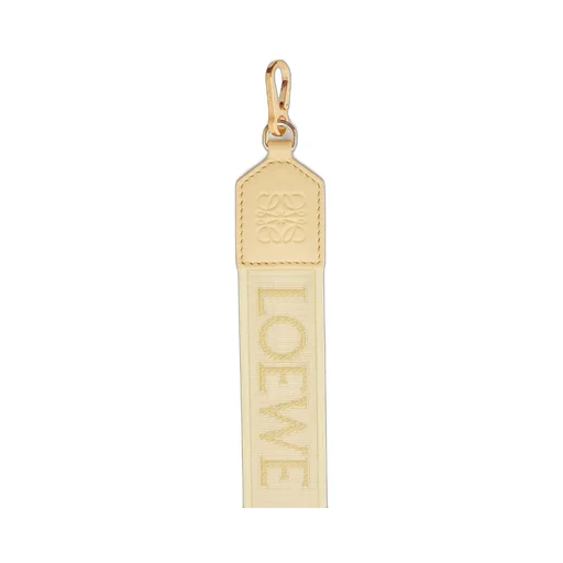 Anagram strap in jacquard and calfskin