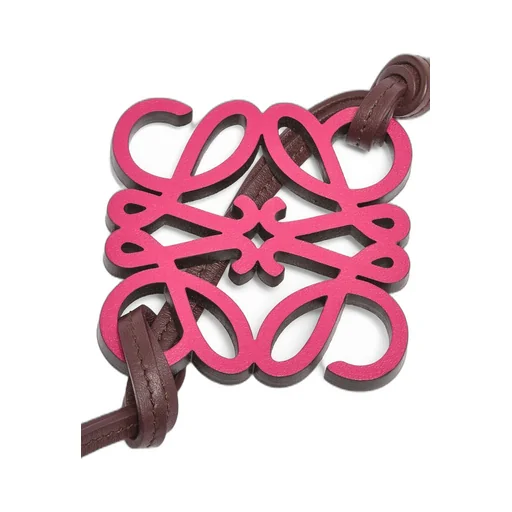 Anagram charm in classic calfskin and brass