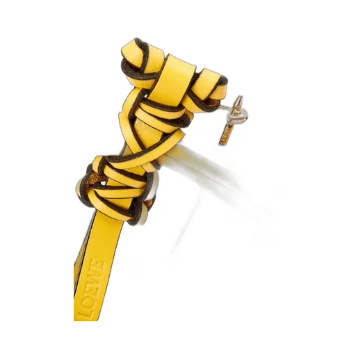 Dragonfly pin charm in calfskin