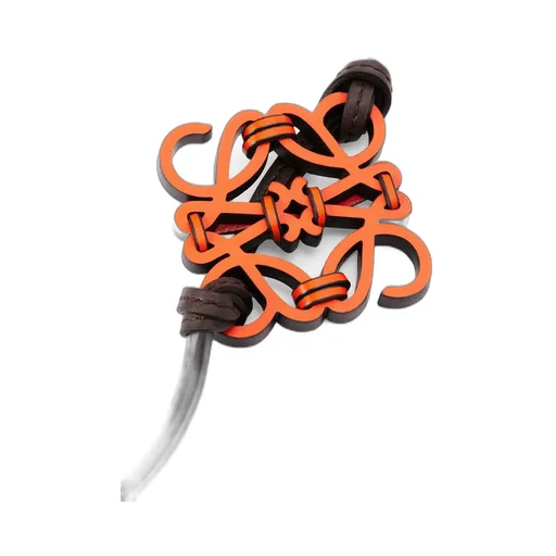 Knotted Anagram charm in calfskin