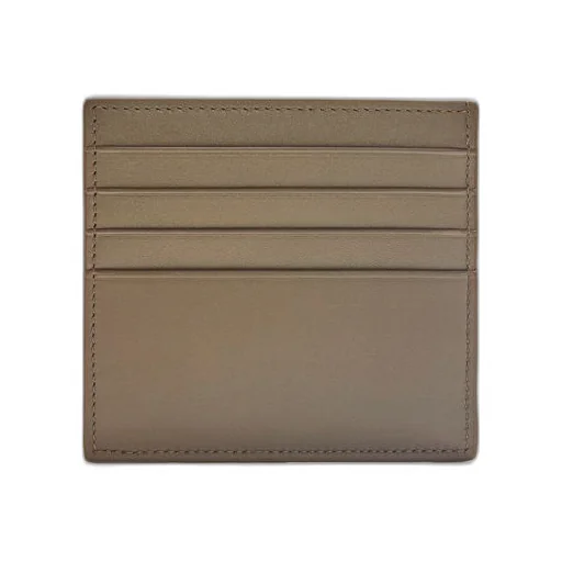 Open plain cardholder in shiny calfskin