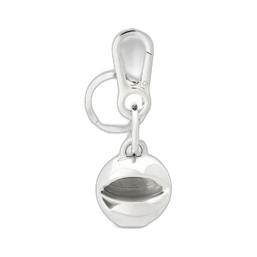 Pebble keyring bottle opener in brass