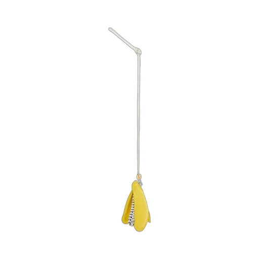 Banana woven charm in classic calfskin