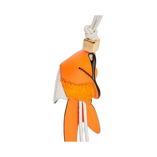 Fish charm in classic calfskin