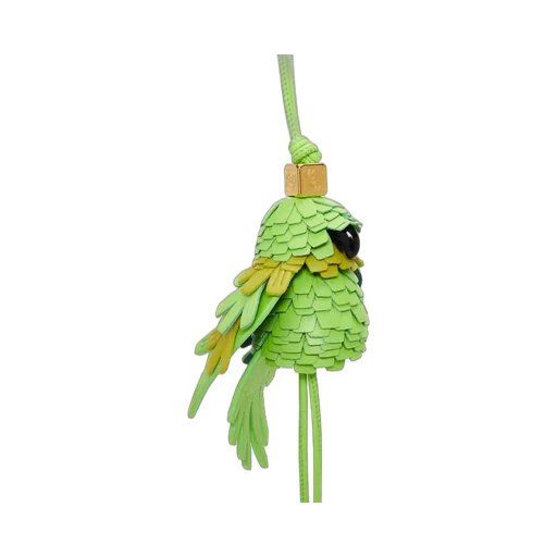 Parrot charm in classic calfskin