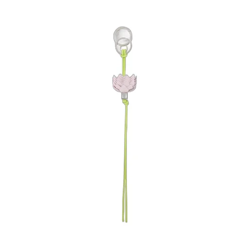 Flower dice charm in classic calfskin and brass