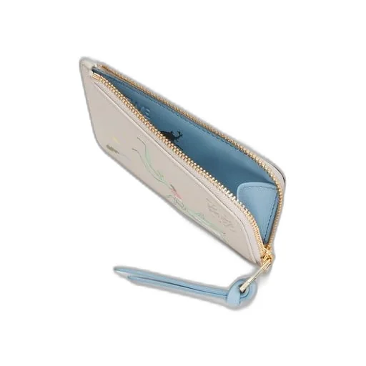 Insects coin cardholder in satin calfskin