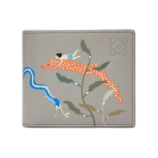 Eels bifold coin wallet in satin calfskin